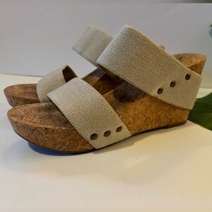 Lucky Brand Magnolia Cork Wedge 8.5M